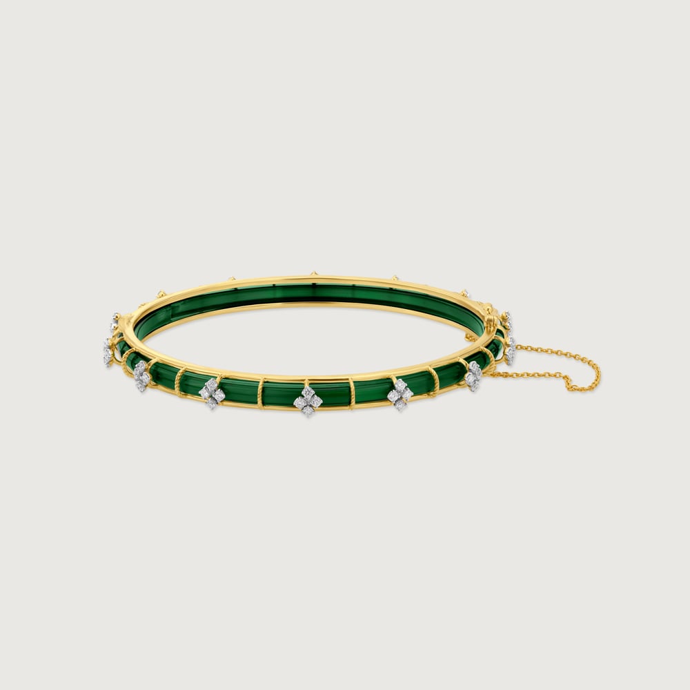Charming Floral Diamond Bangle,,hi-res image number null