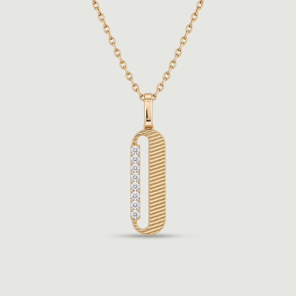 Sleek Linear Diamond Pendant,,hi-res image number null
