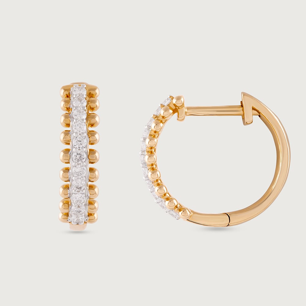 Chic Dazzling Diamond Hoop Earrings,,hi-res image number null