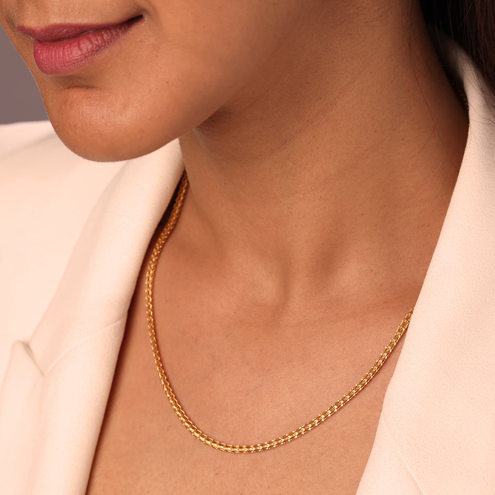 Dazzling Dangler 22 Kt Gold Chain,,hi-res image number null