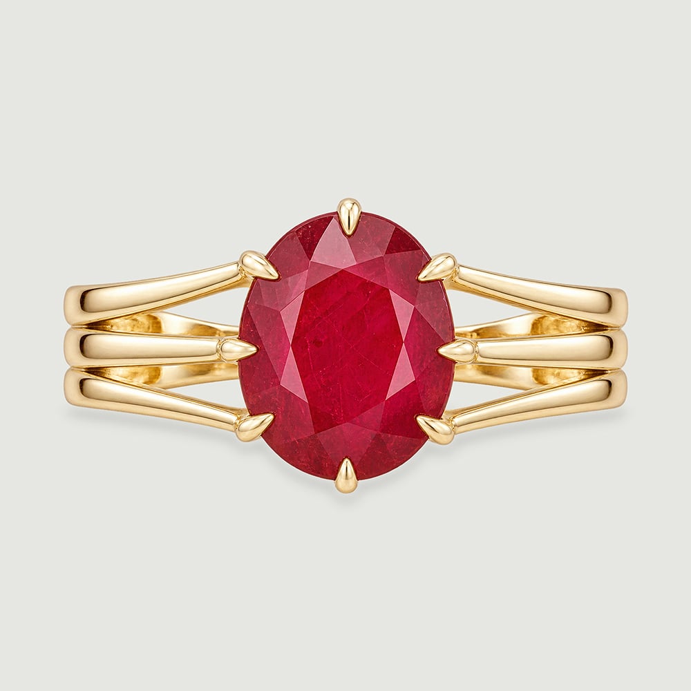 Bold Contemporary Ruby Ring,,hi-res image number null