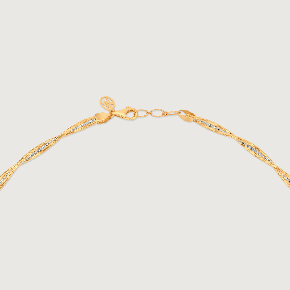 Radiant Sculptural Omega Gold Chain,,hi-res image number null