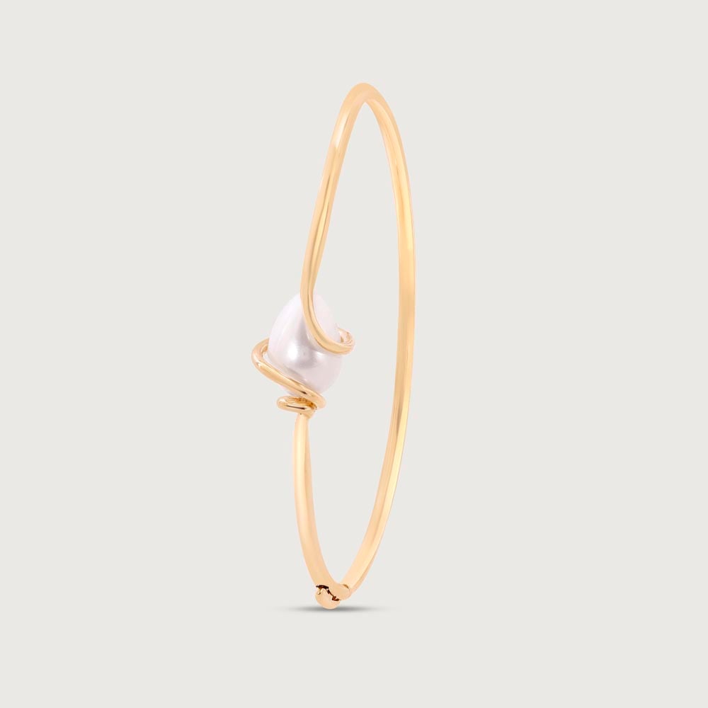 Modern Knot Pearl Bangle,,hi-res image number null