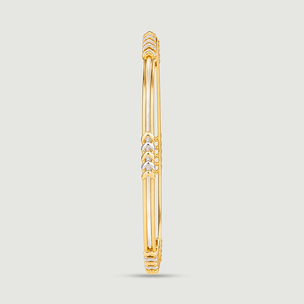 Sleek Directional Gold Bangle,,hi-res image number null