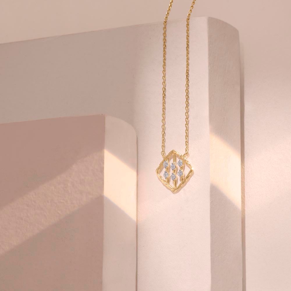 Linear Glow Diamond Necklace,,hi-res image number null