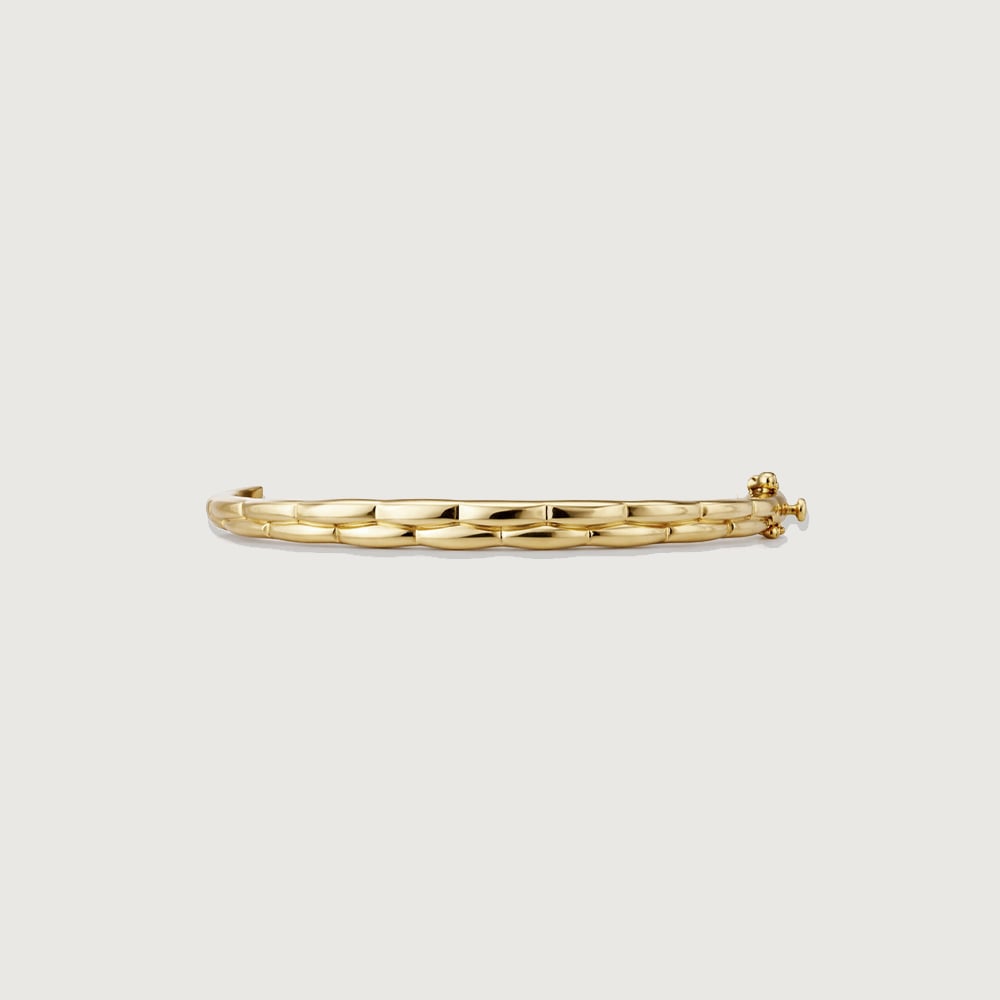 Elegant Twisted Gold Bangle,,hi-res image number null