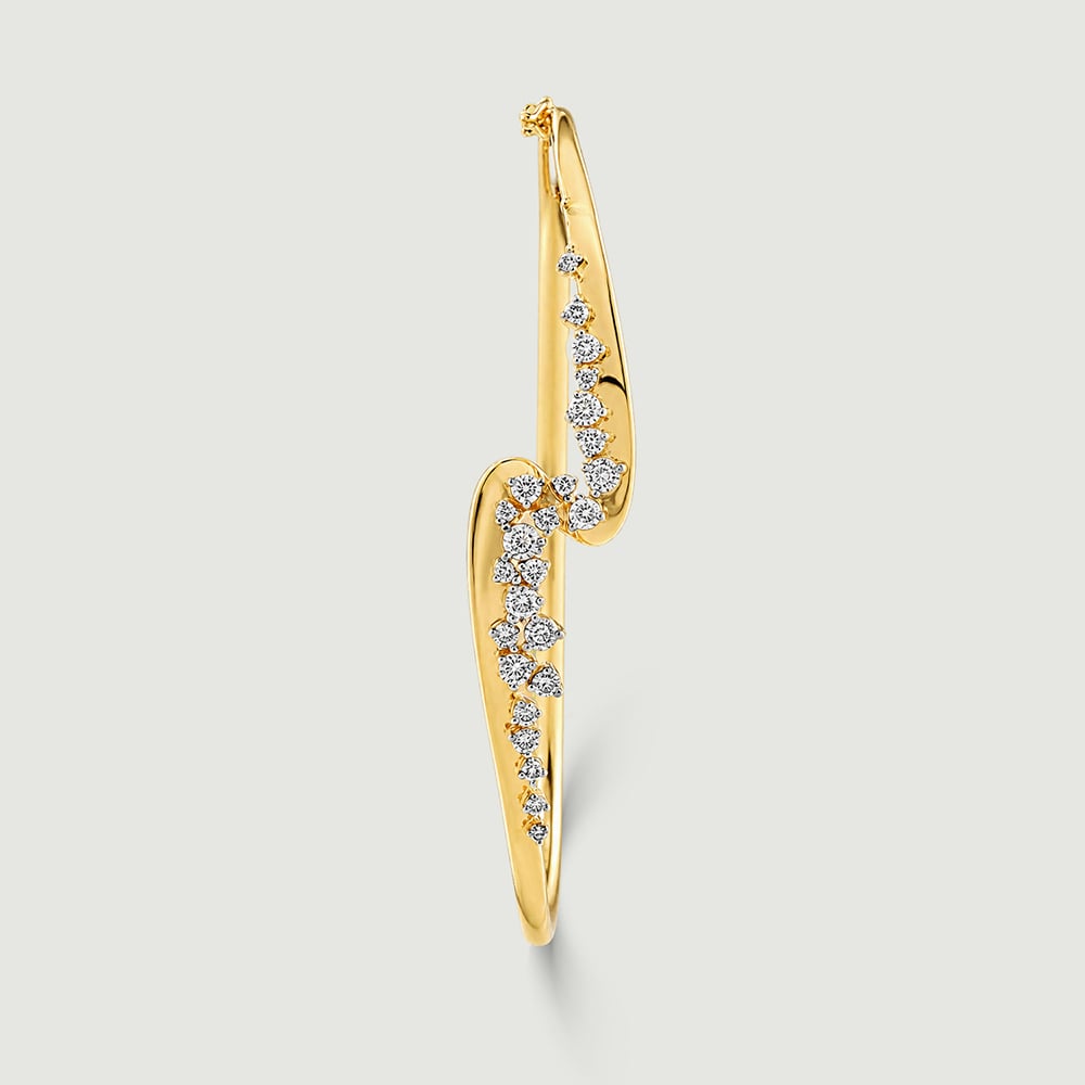 Fluid Shimmering Diamond Bangle,,hi-res image number null