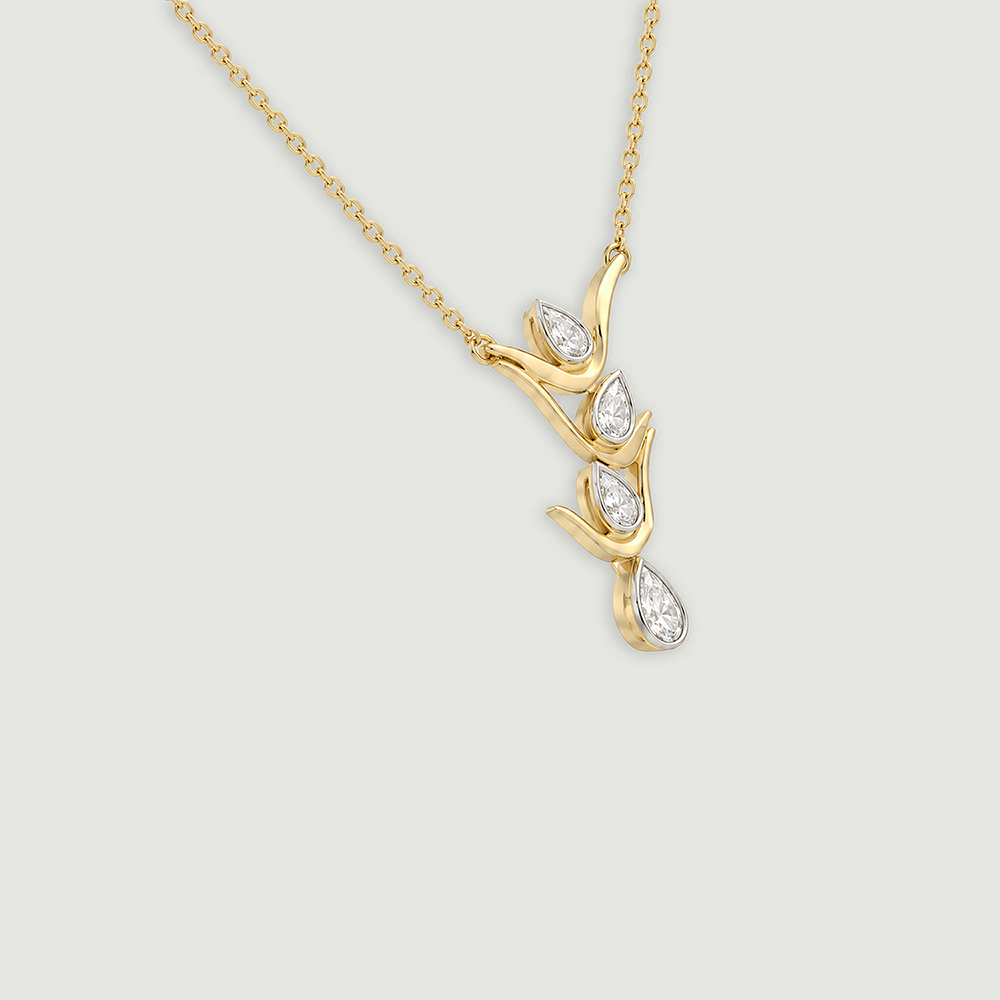 Flickering Flame Diamond Necklace,,hi-res image number null