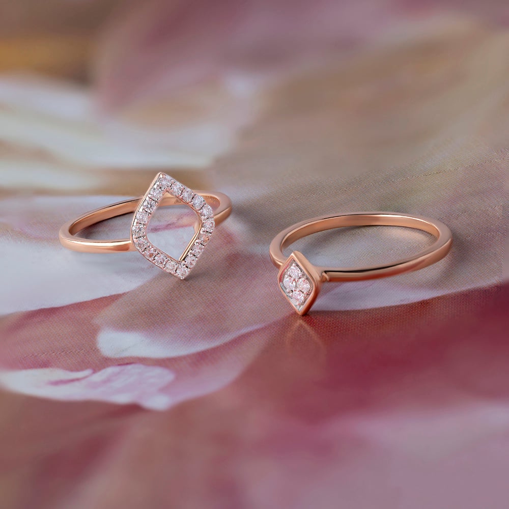 Vintage Glam Diamond Ring Set,,hi-res image number null