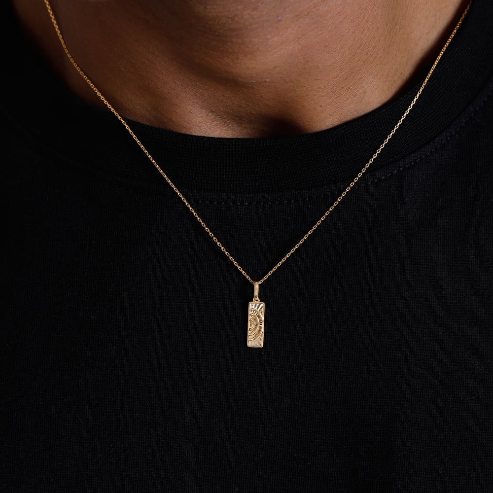 Intricate Radiant Gold Pendant,,hi-res image number null
