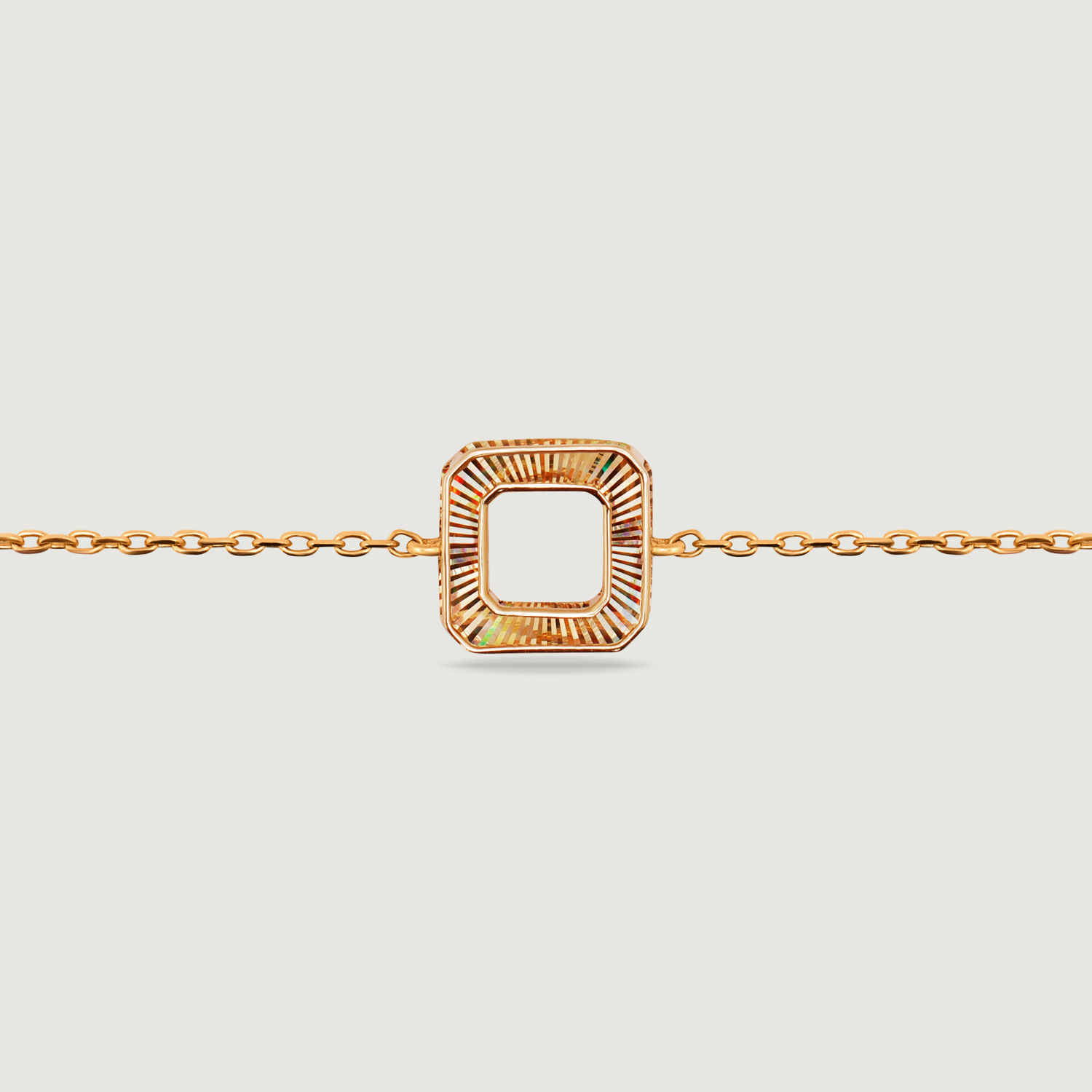 Sleek Geometric Gold Bracelet,,hi-res image number null
