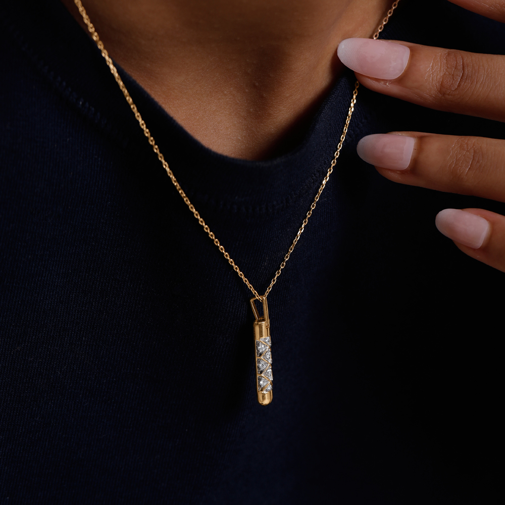 Intricate Crisscross Diamond Pendant,,hi-res image number null