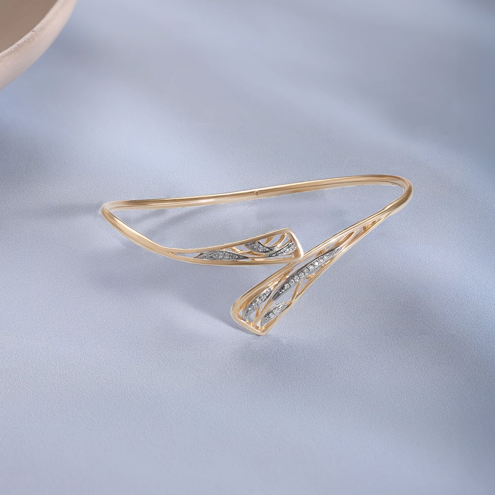 Glide Statement Diamond Bangle,,hi-res image number null