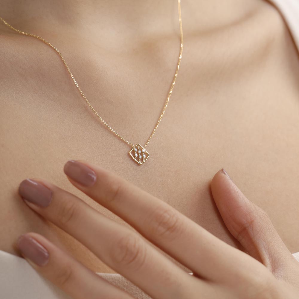 Linear Glow Diamond Necklace,,hi-res image number null