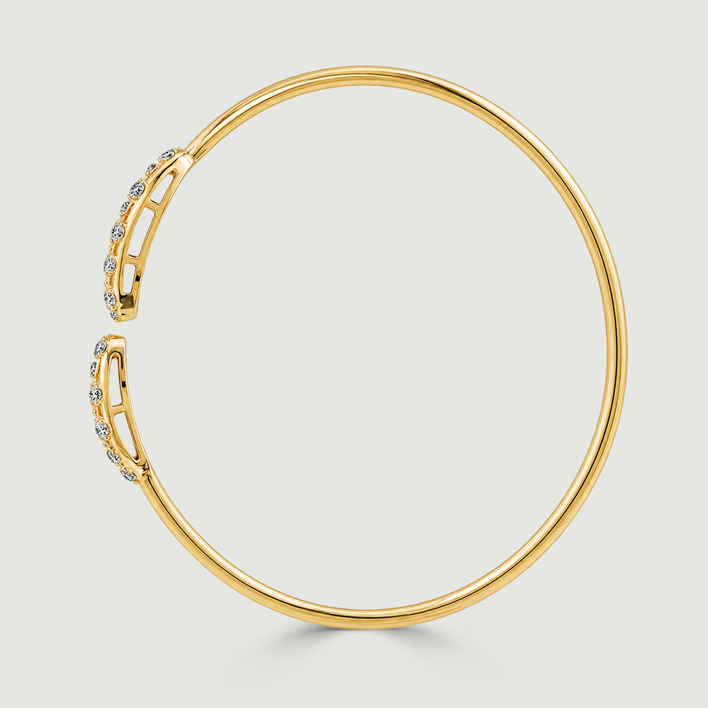 Edgy Checkered Diamond Bangle,,hi-res image number null