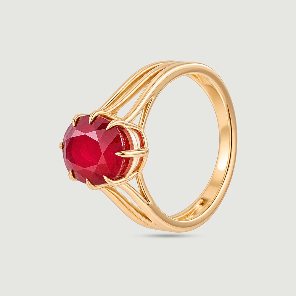 Bold Contemporary Ruby Ring,,hi-res image number null