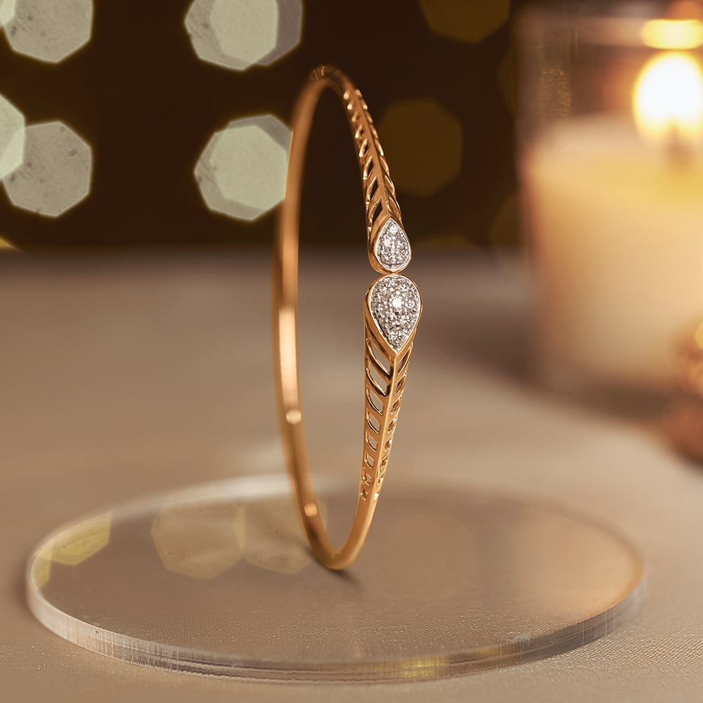 Elegant Diya Diamond Bangle,,hi-res image number null