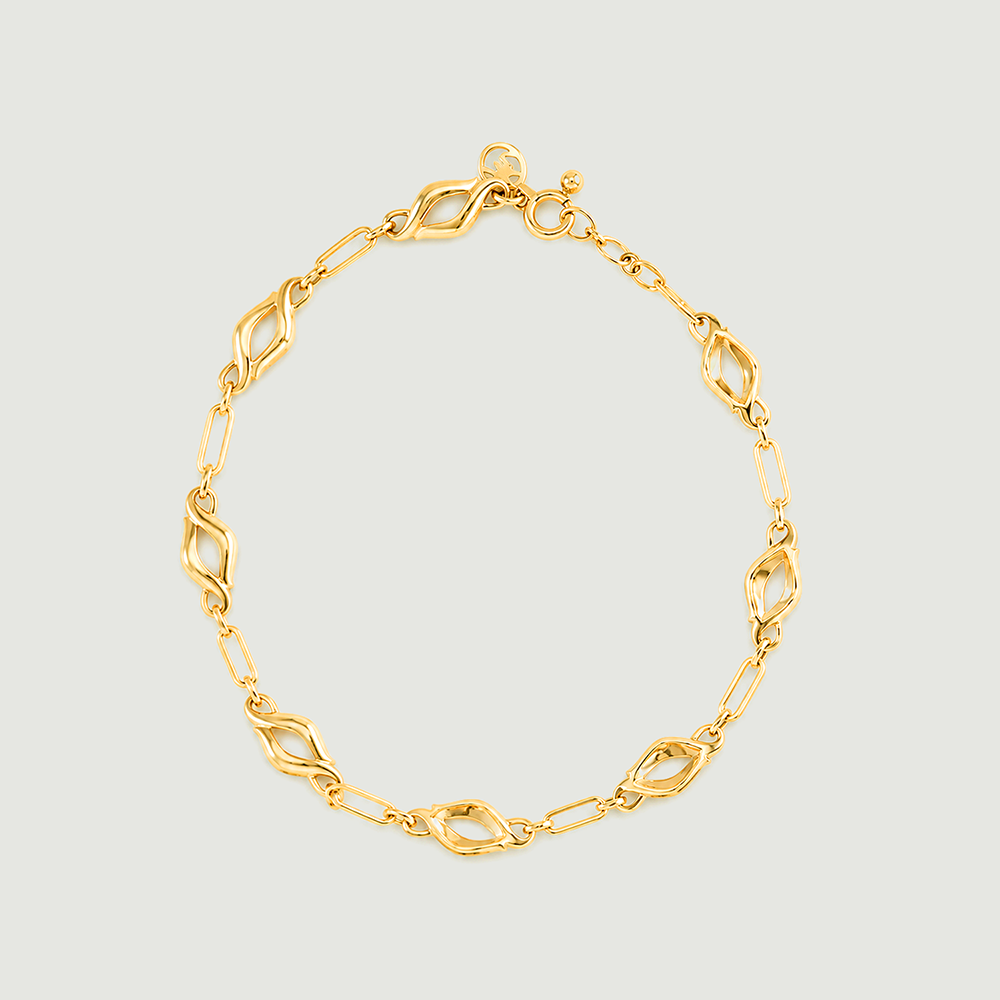 Fluid Sculptural Gold Bracelet,,hi-res image number null