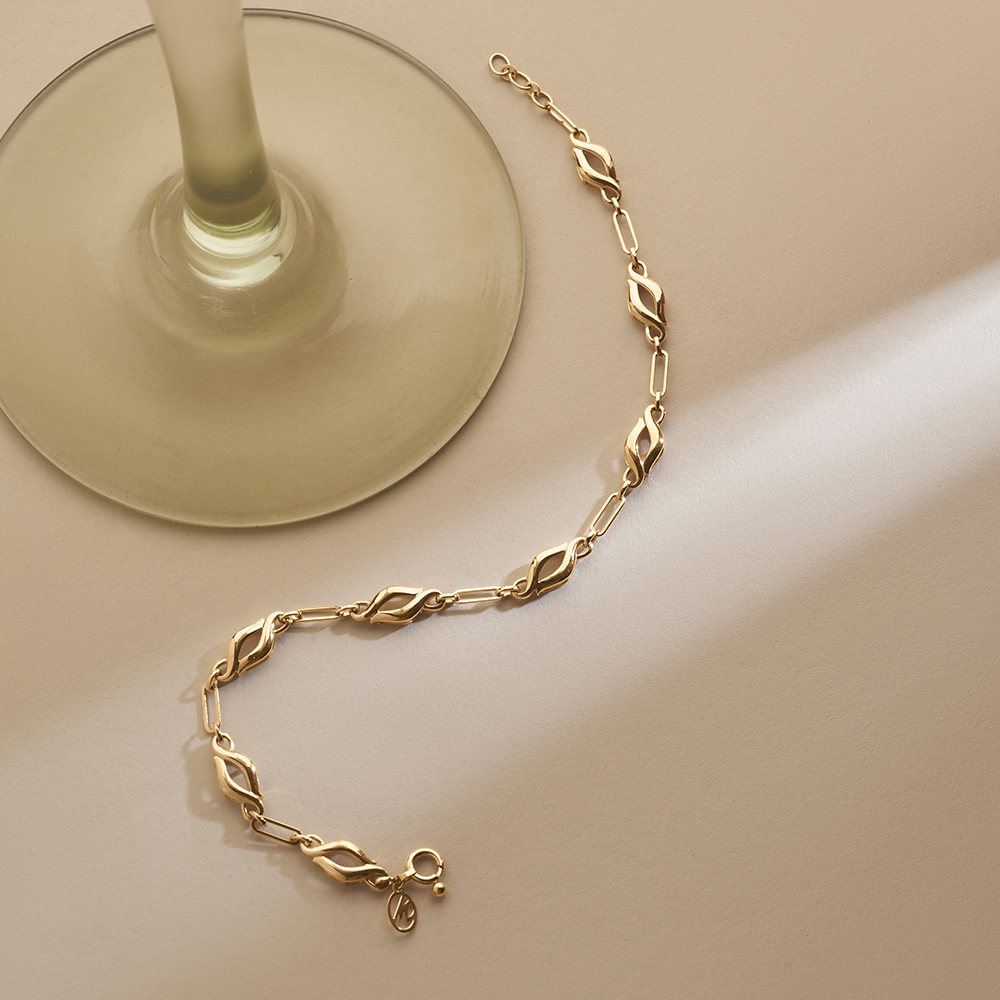 Fluid Sculptural Gold Bracelet,,hi-res image number null