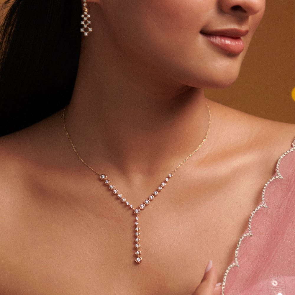 Festive Radiance Diamond Necklace,,hi-res image number null
