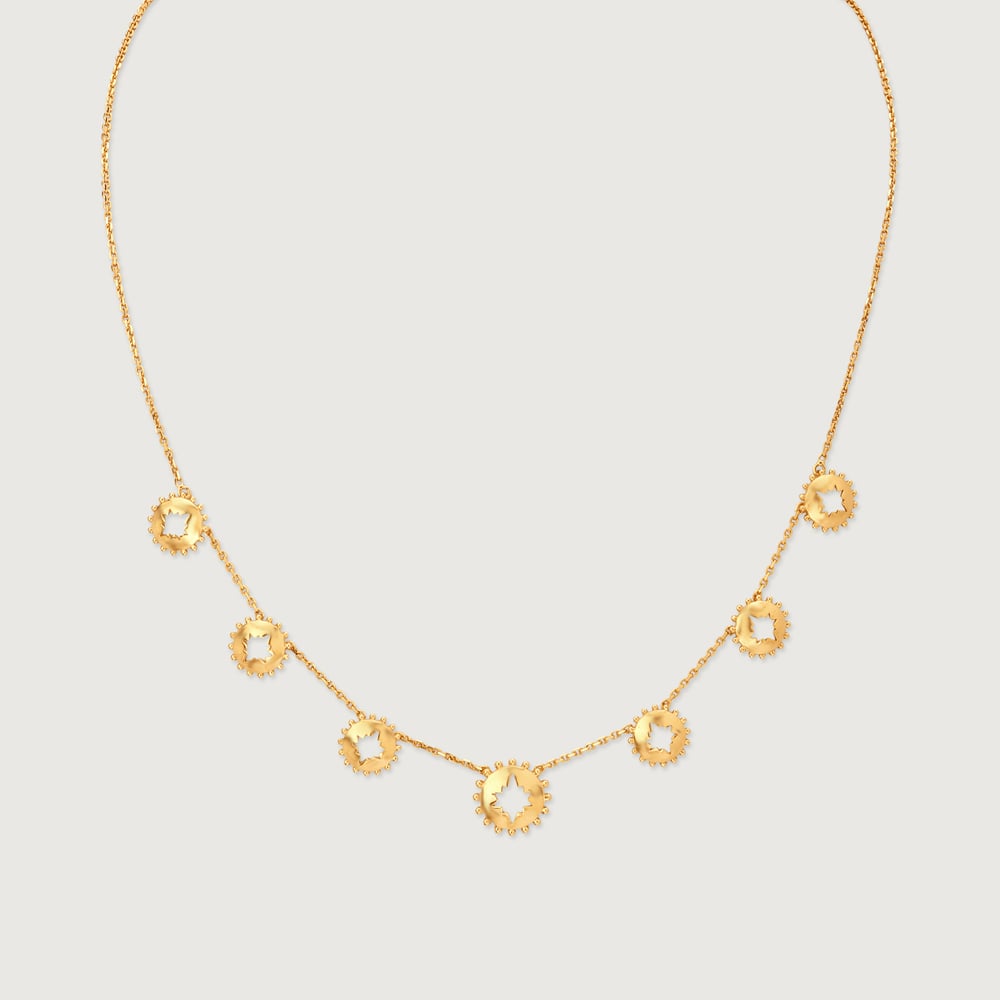 Delicate Radiant Gold Necklace,,hi-res image number null