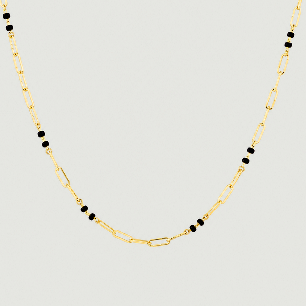 Sleek Geometric Gold Mangalsutra,,hi-res image number null