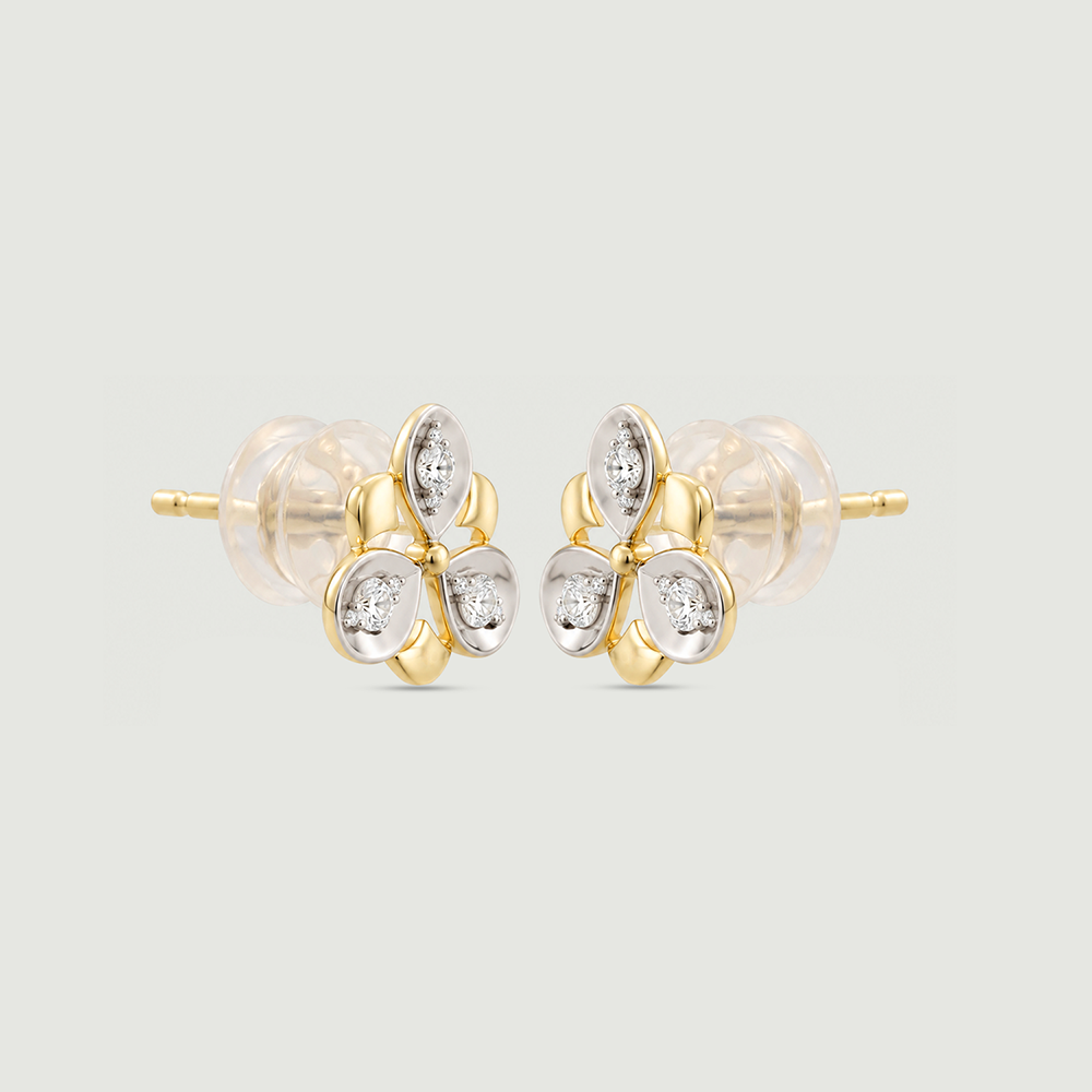 Twinkling Trio Diamond Stud Earrings,,hi-res image number null