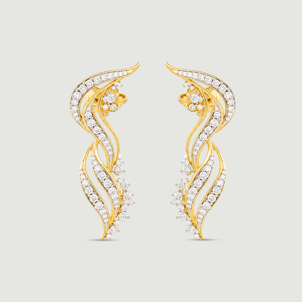 Sacred Lights Diamond Drop Earrings,,hi-res image number null