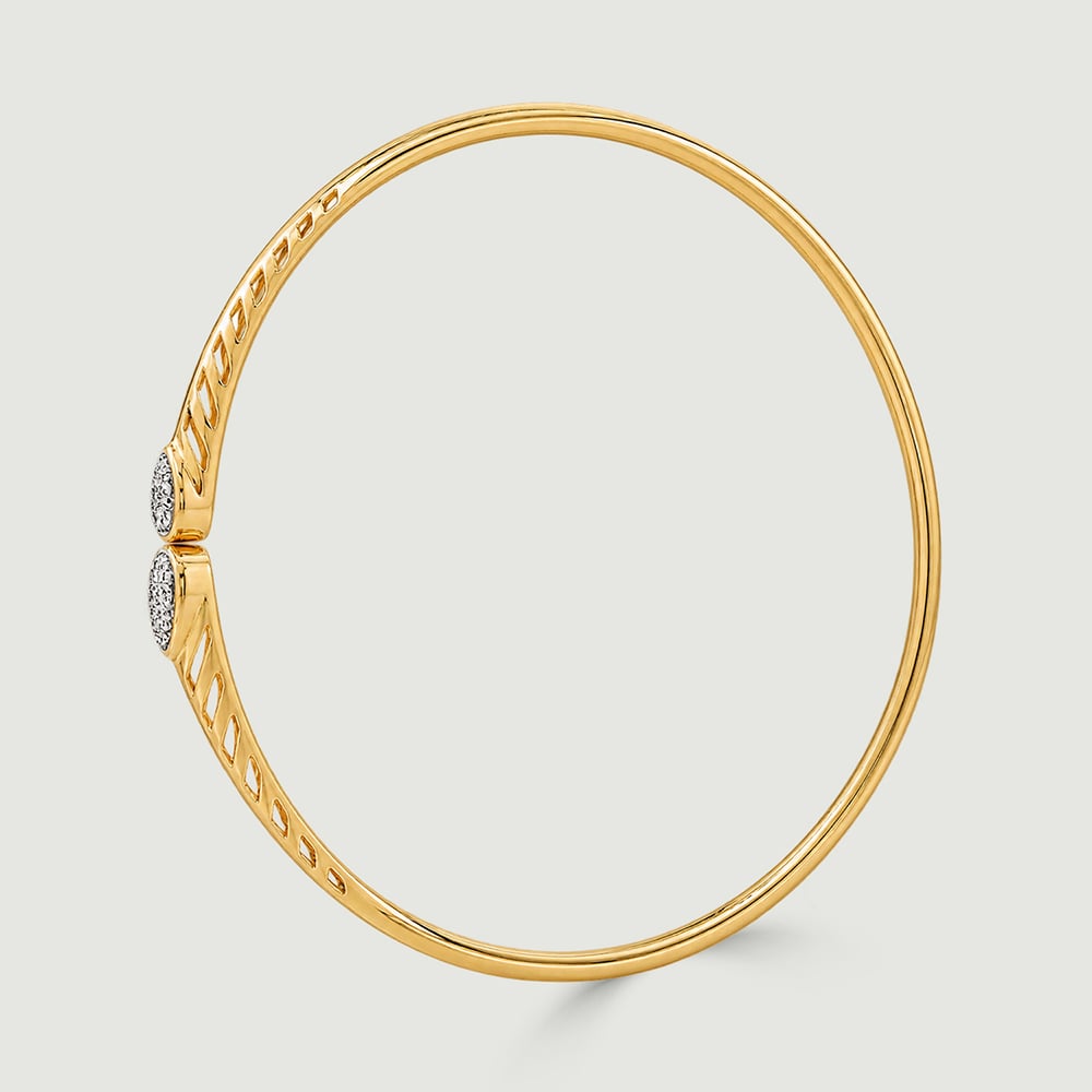 Elegant Diya Diamond Bangle,,hi-res image number null
