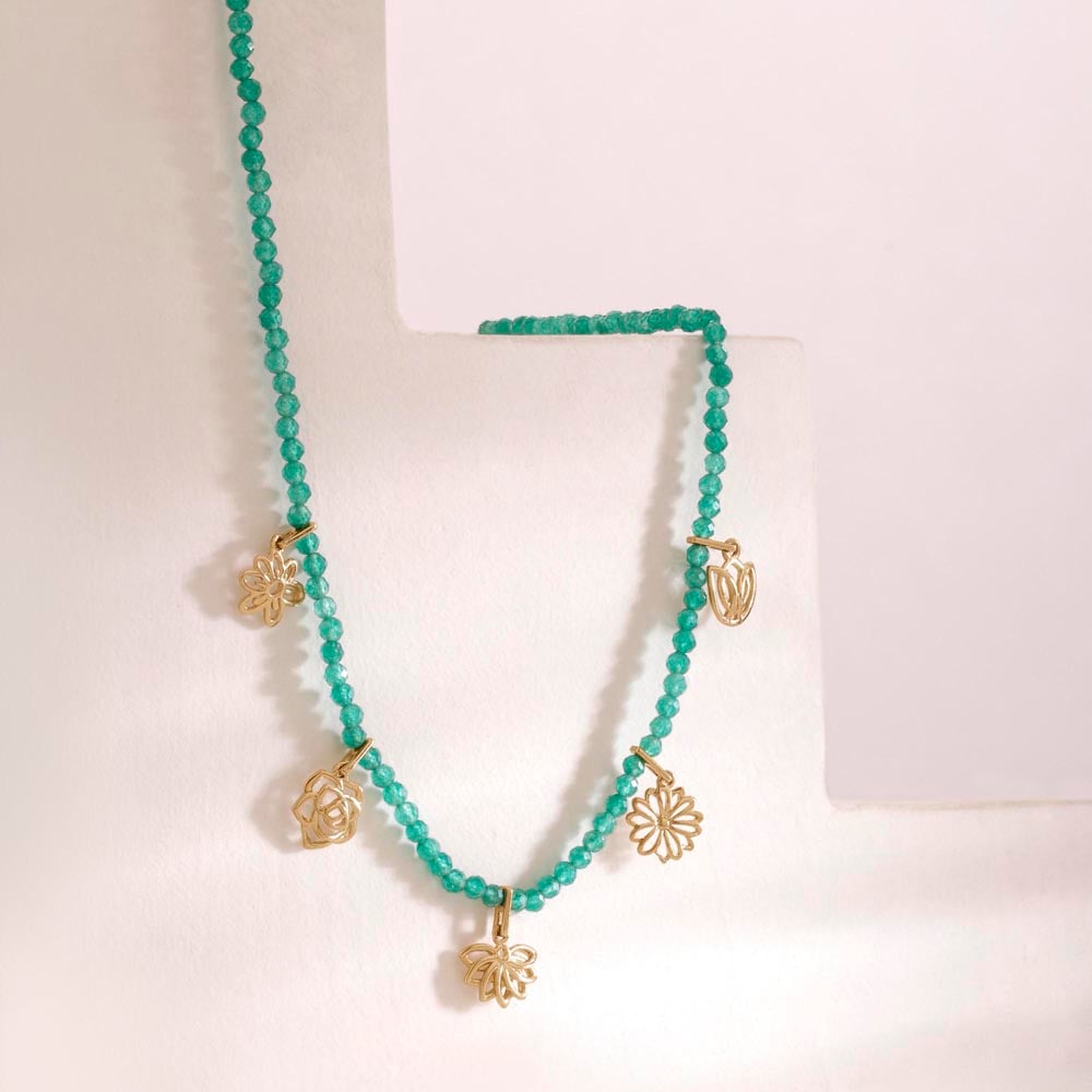Chic Bloom Beaded Necklace,,hi-res image number null