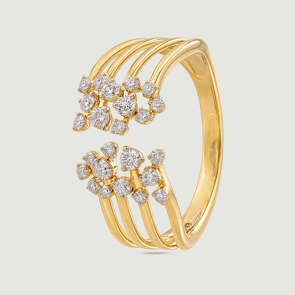Luminous Flowing Diamond Ring,,hi-res image number null