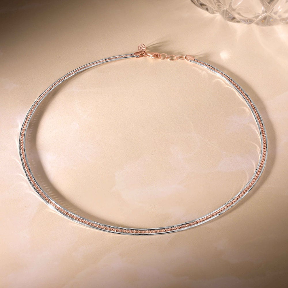Luminous Refined Omega Gold Chain,,hi-res image number null