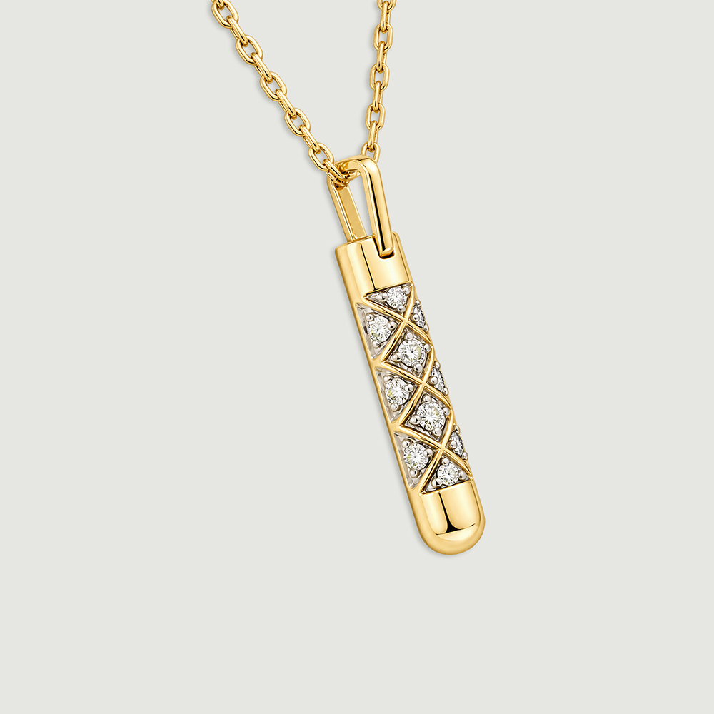 Intricate Crisscross Diamond Pendant,,hi-res image number null