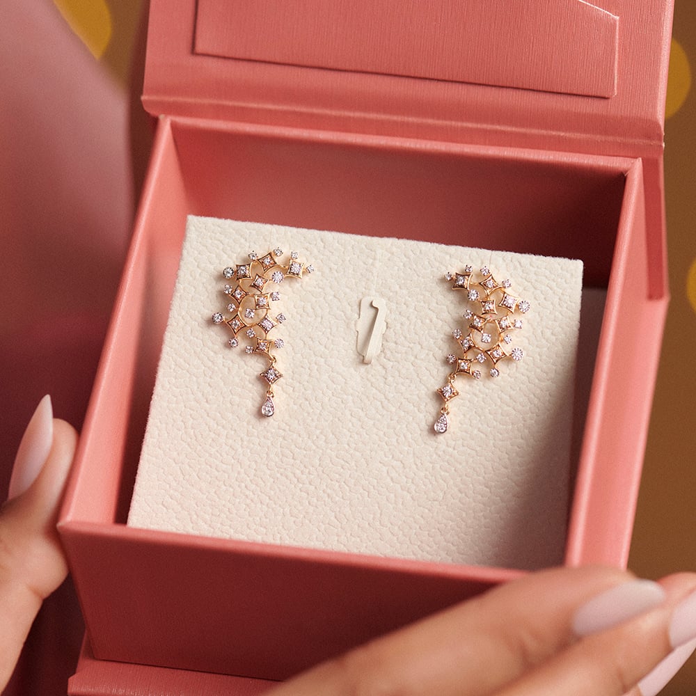 Riverside Radiance Diamond Drop Earrings,,hi-res image number null