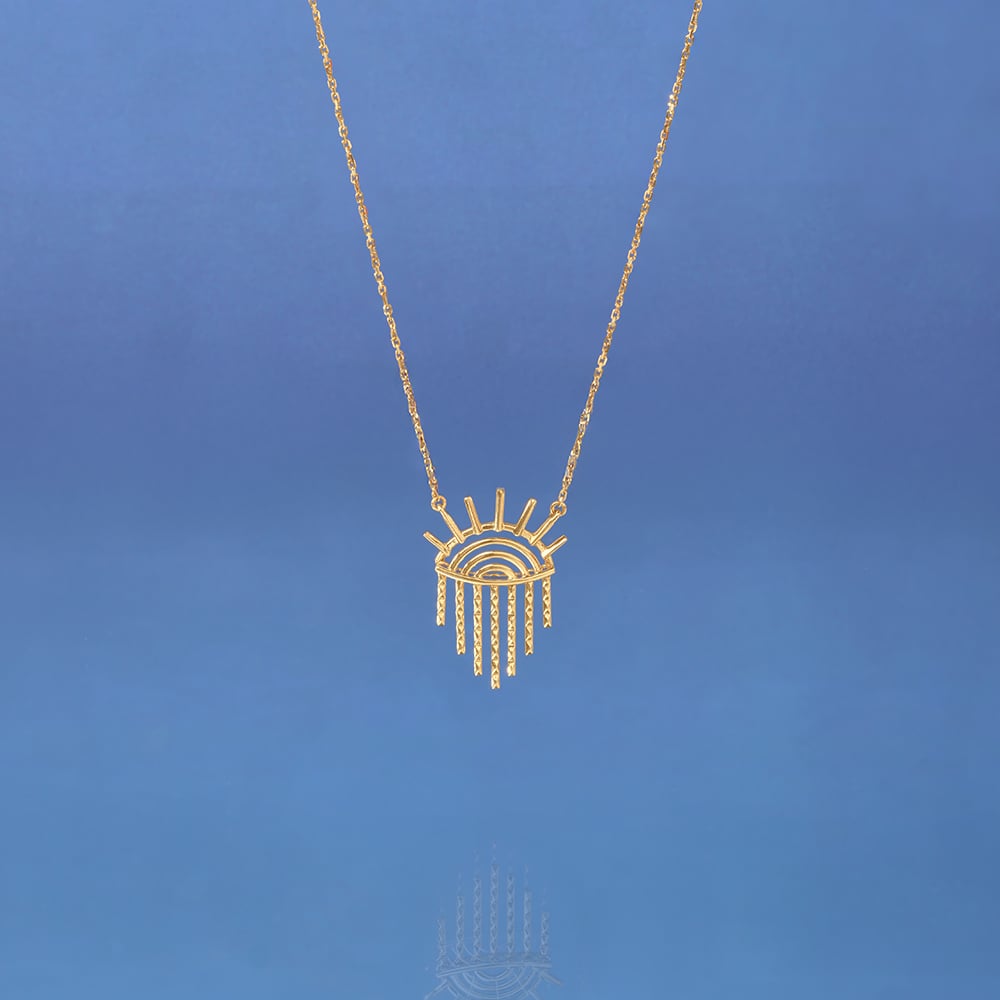 Radiant Horizon Gold Necklace,,hi-res image number null