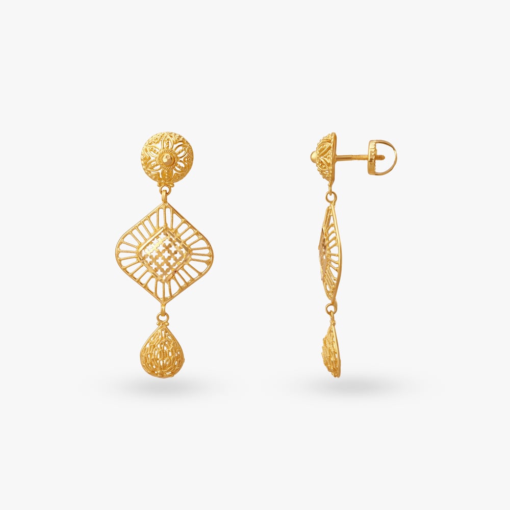 Lattice Glory Gold Necklace Set,,hi-res image number null