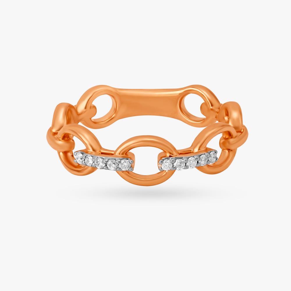 Link Style Diamond Ring,,hi-res image number null