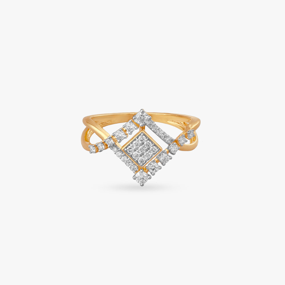 Chic Prism Diamond Finger Ring,,hi-res image number null