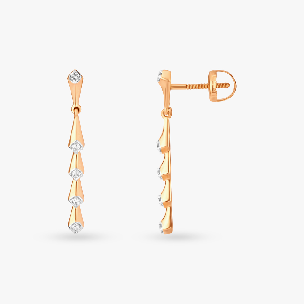 Cascading Diamond Drop Earrings,,hi-res image number null