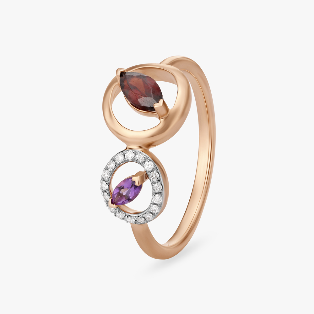 Gemstone Enchantment Diamond Finger Ring,,hi-res image number null