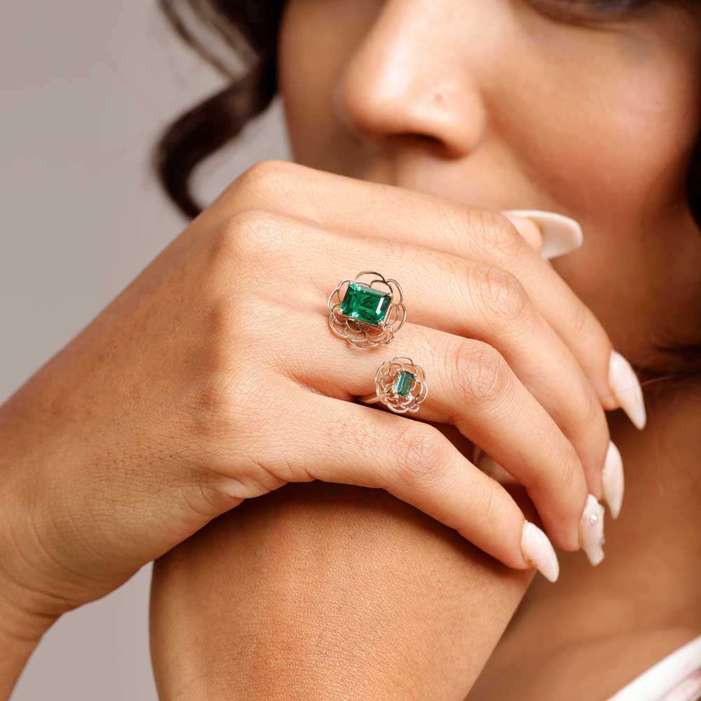 Dramatic Bloom Colourstone Ring,,hi-res image number null
