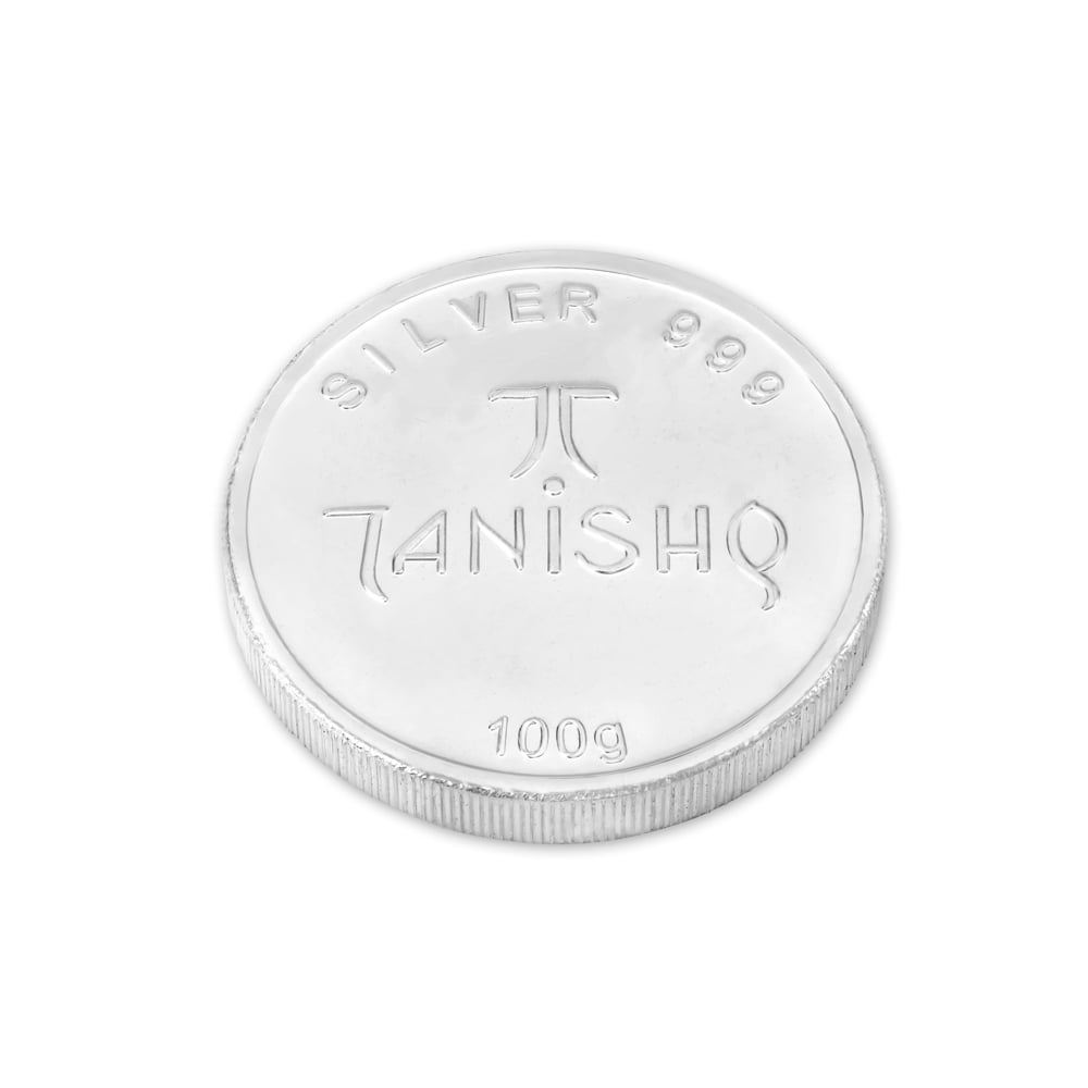 Sitting Laxmi 100 Gram 999 Purity Silver Coin,,hi-res image number null