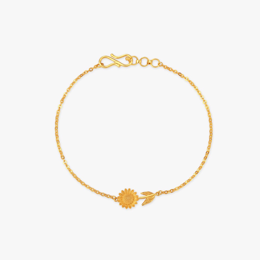 Sunlit Petals Gold Bracelet,,hi-res image number null