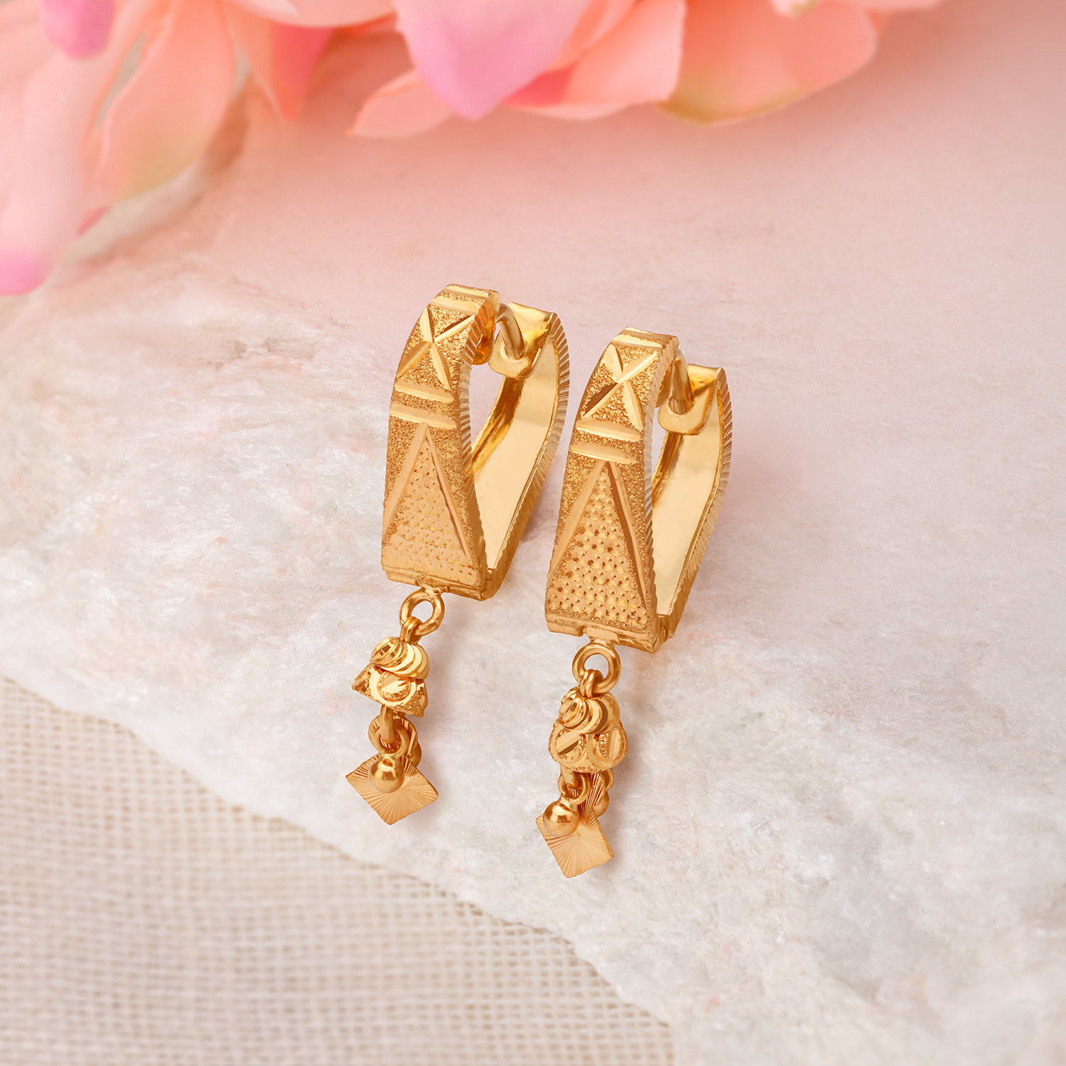 Buy Mia By Tanishq 5.78 G 14 Karat Gold Precious Earrings With Quartz - Earrings  Gold for Women 1348804 | Myntra