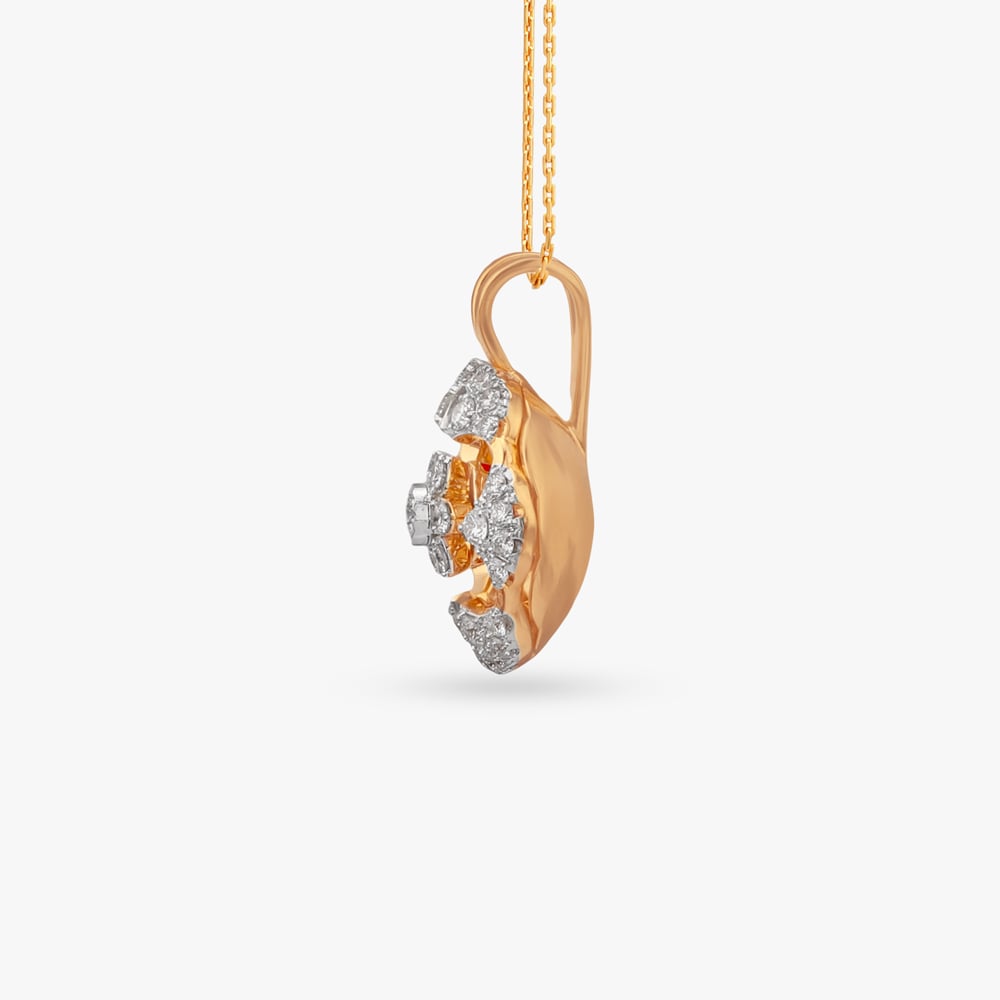 Reflected Blossom Diamond Pendant,,hi-res image number null