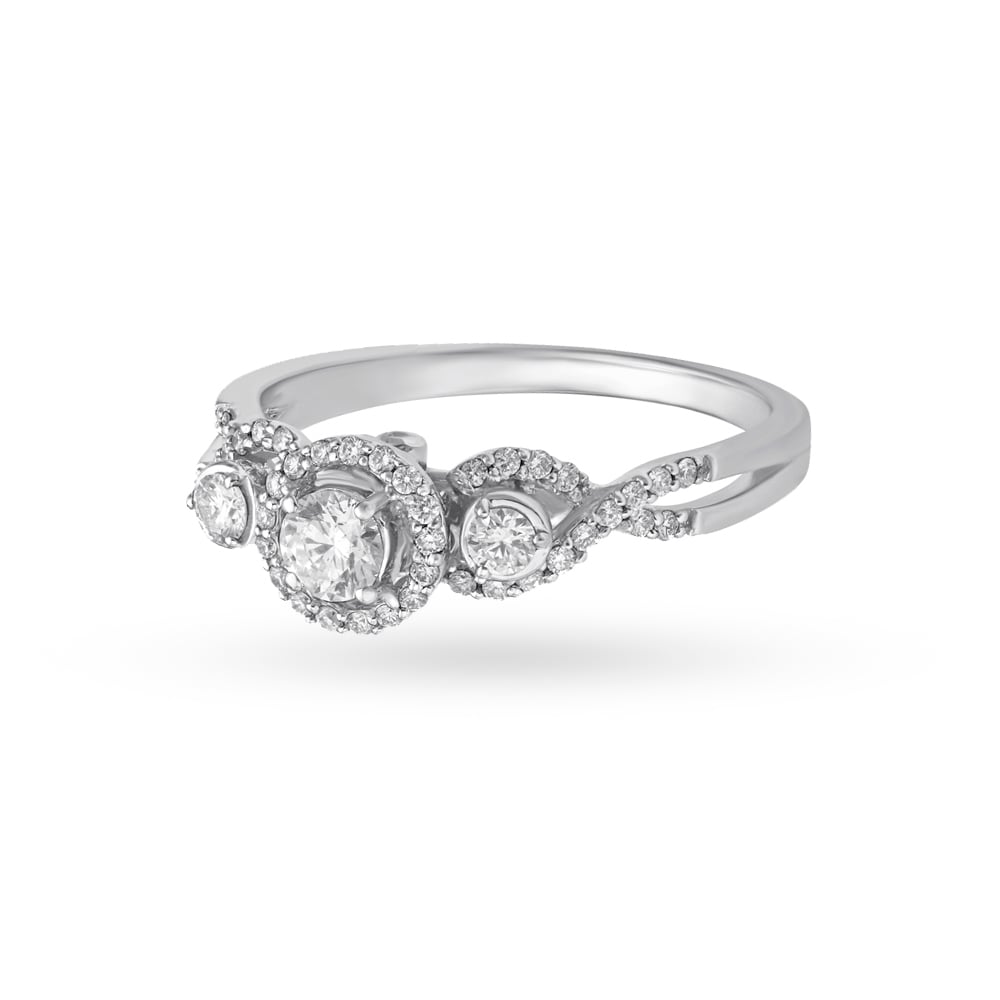 Royal White Gold and Diamond Ring,,hi-res image number null
