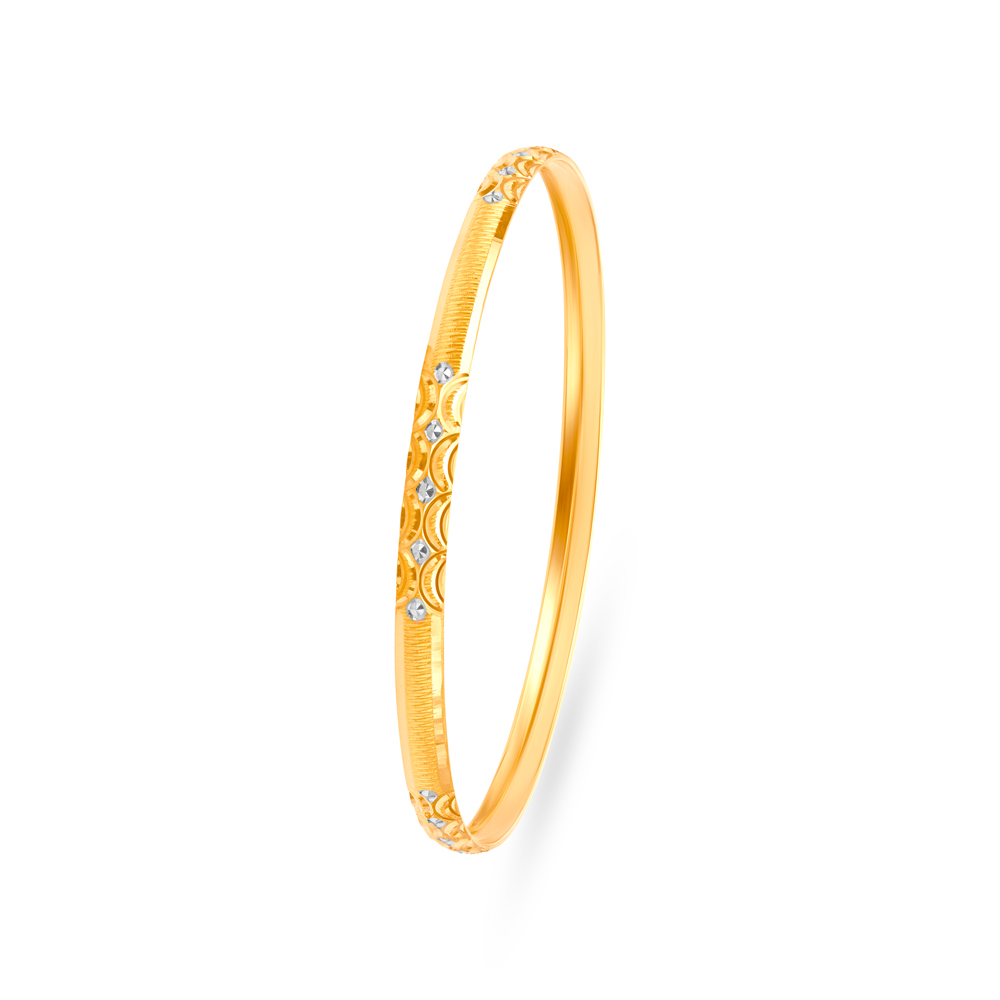 Charming Sleek Gold Bangle,,hi-res image number null