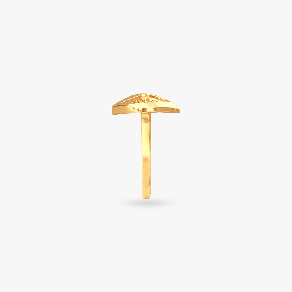 Intricate Grid Gold Ring,,hi-res image number null