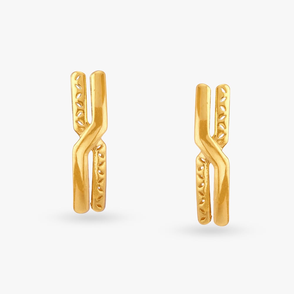 Abiding Gold Stud Earrings,,hi-res image number null