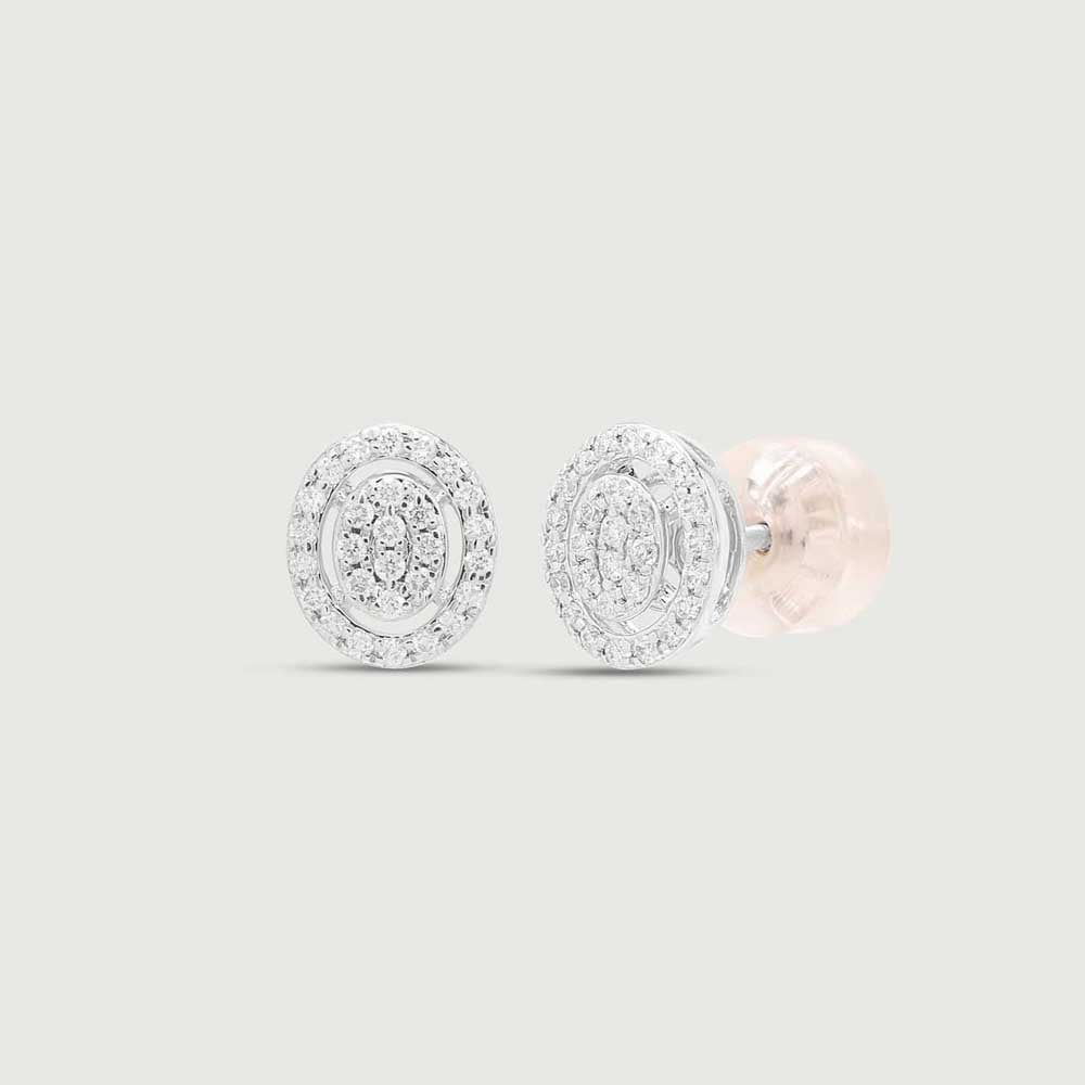 Dazzling Oval Diamond Stud Earrings,,hi-res image number null